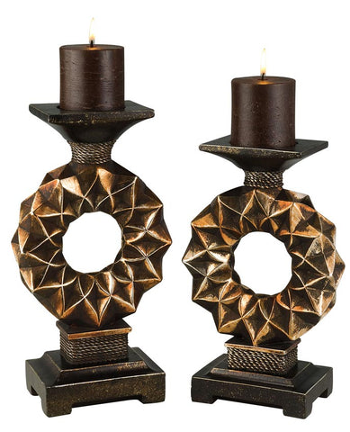 2 Pcs Traditional Candle Holder Set