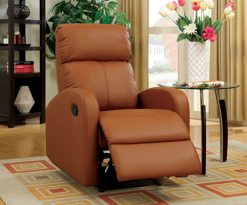 Camel Leather Recliner