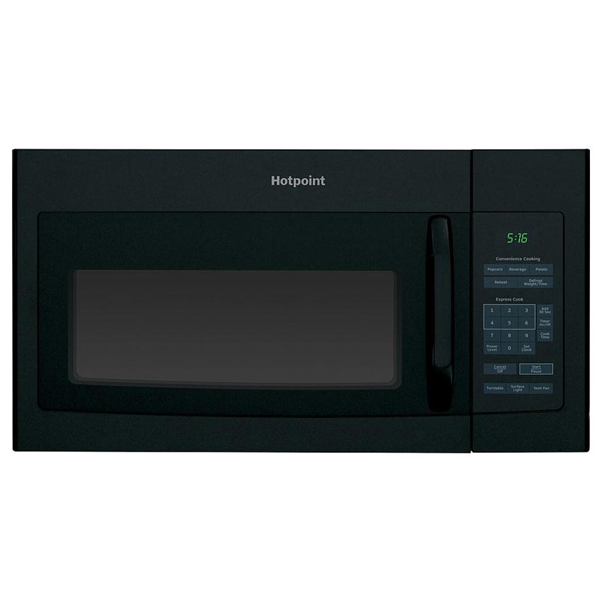 Hotpoint® 1.6 cu. ft. 1000W Black  Microwave Oven