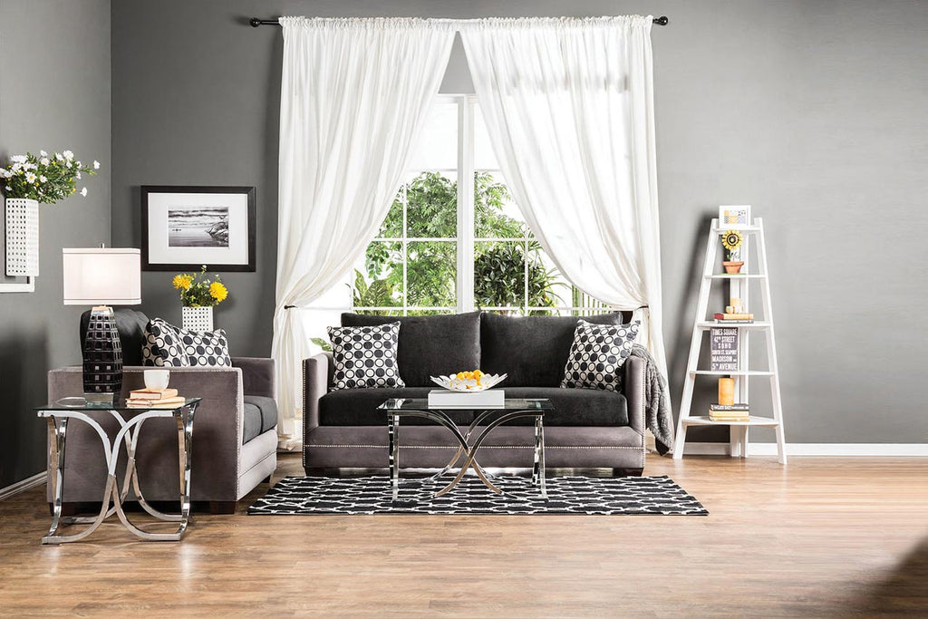 2 Pcs Premium Fabric Sofa Set