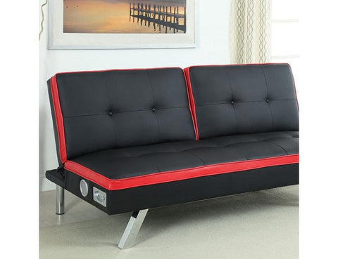 2 Tone Leatherette Sofa Bed