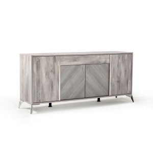 Nova Domus Alexa Italian Modern Grey Buffet