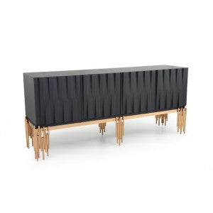 Modrest Token Modern Black & Rosegold Buffet