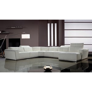 Divani Casa Tempo - Contemporary Leather Sectional Sofa