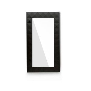 Versus Eva Modern Black Gloss Floor Mirror