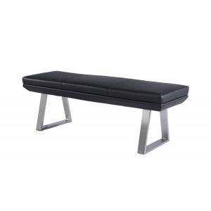 Modrest Magnus Modern Black Dining Bench