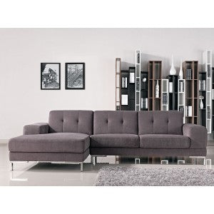 Divani Casa Forli - Modern Fabric Sectional Sofa