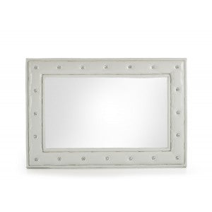 Modrest Melody Modern White w/ Crystals Mirror