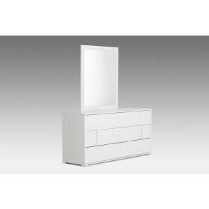 Modrest Nicla Italian Modern White Mirror