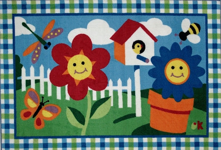 Happy Flowers Kid's Carpet
