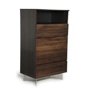 Modrest Wharton Modern Dark Aged Oak Chest