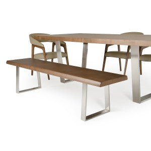 Modrest Byron Modern Walnut Dining Bench