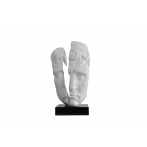 Modrest Face Modern White Sculpture