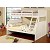 Traditional Style Twin/Full White Bunk Bed