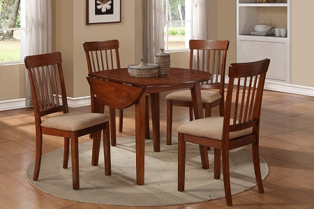 5 Piece Traditional Circle Table Set